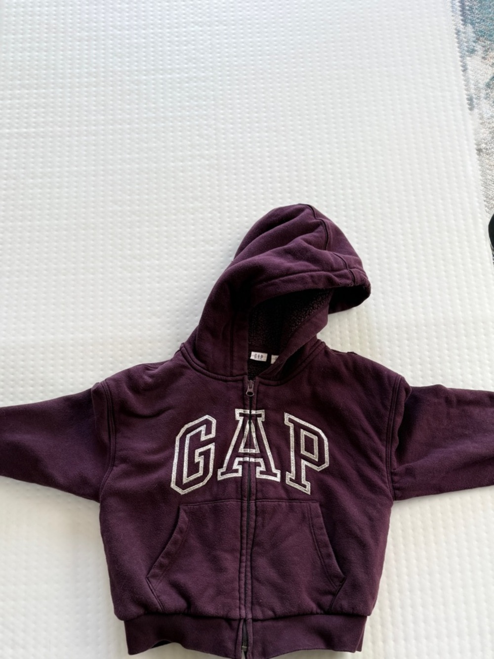 Gap Kids Purple Hooded Zip-Up Sweatshirt